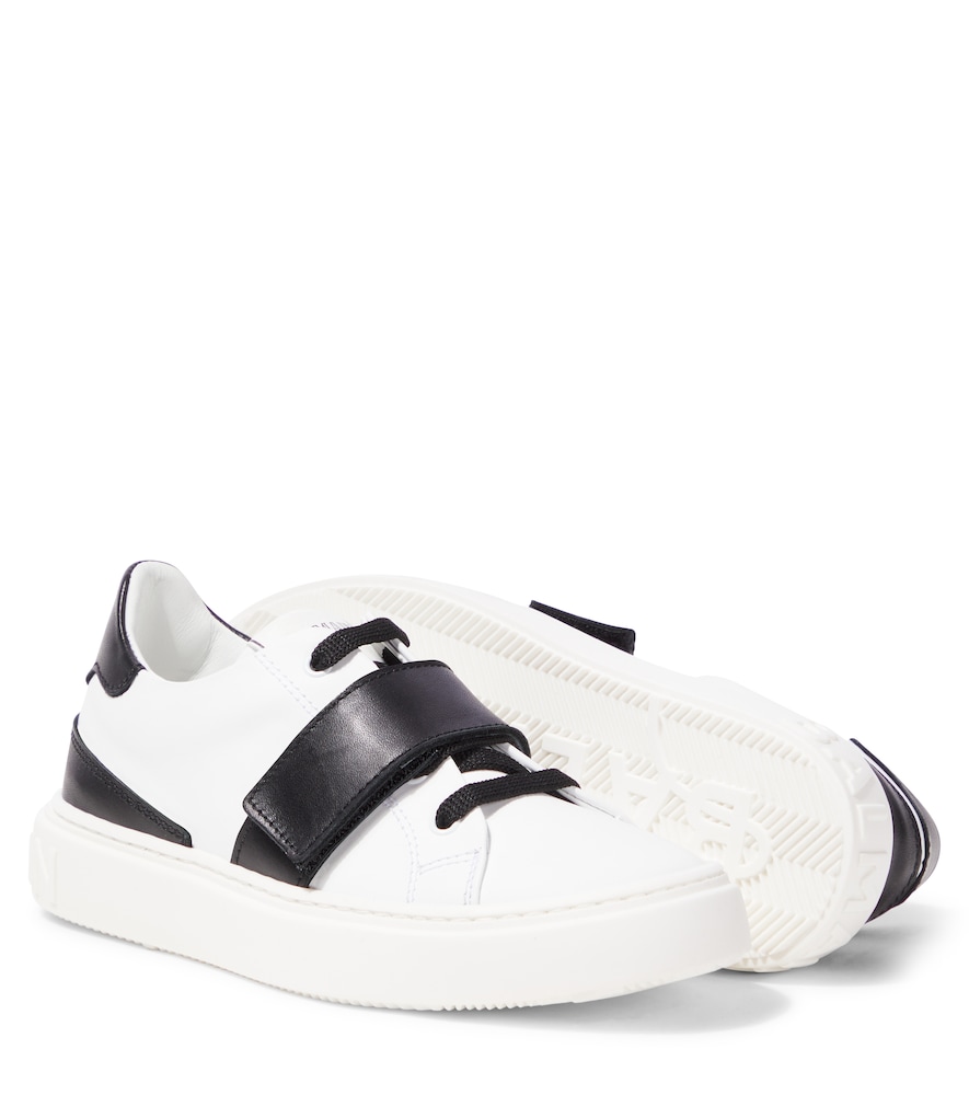  Balmain Kids Balmain Kids Leather Sneakers 