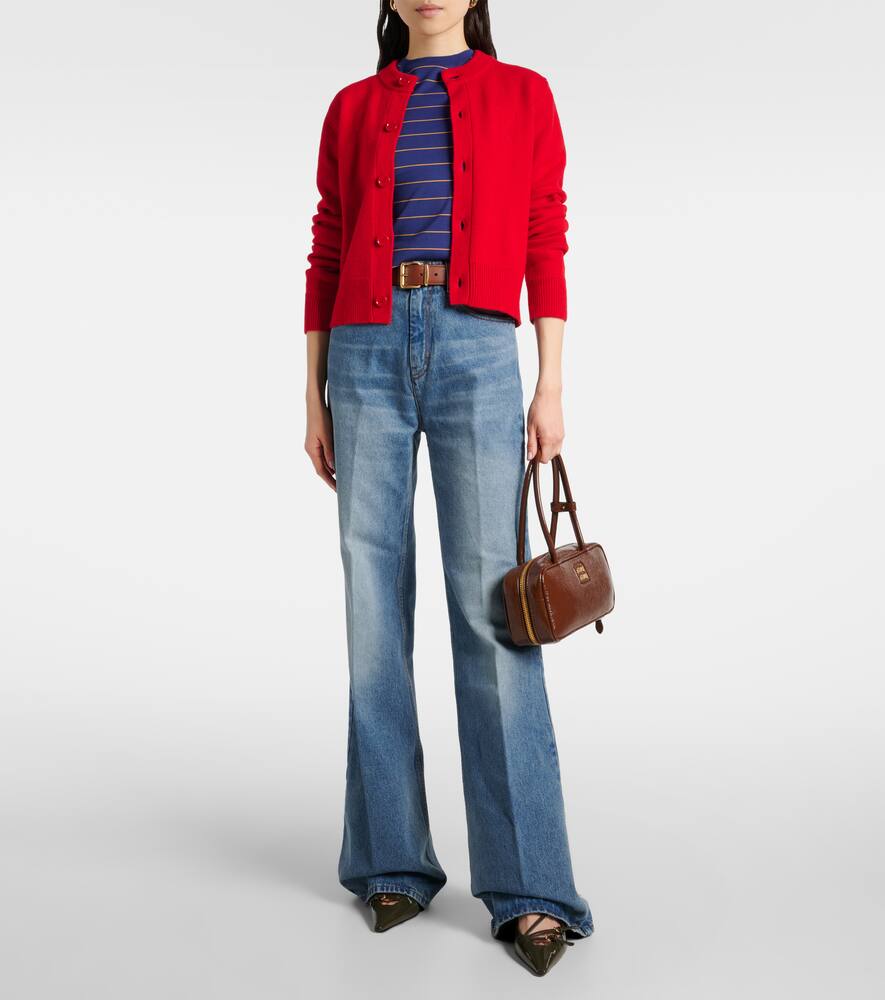 Ami Alexandre Mattiussi High-rise Flared Jeans In Blue