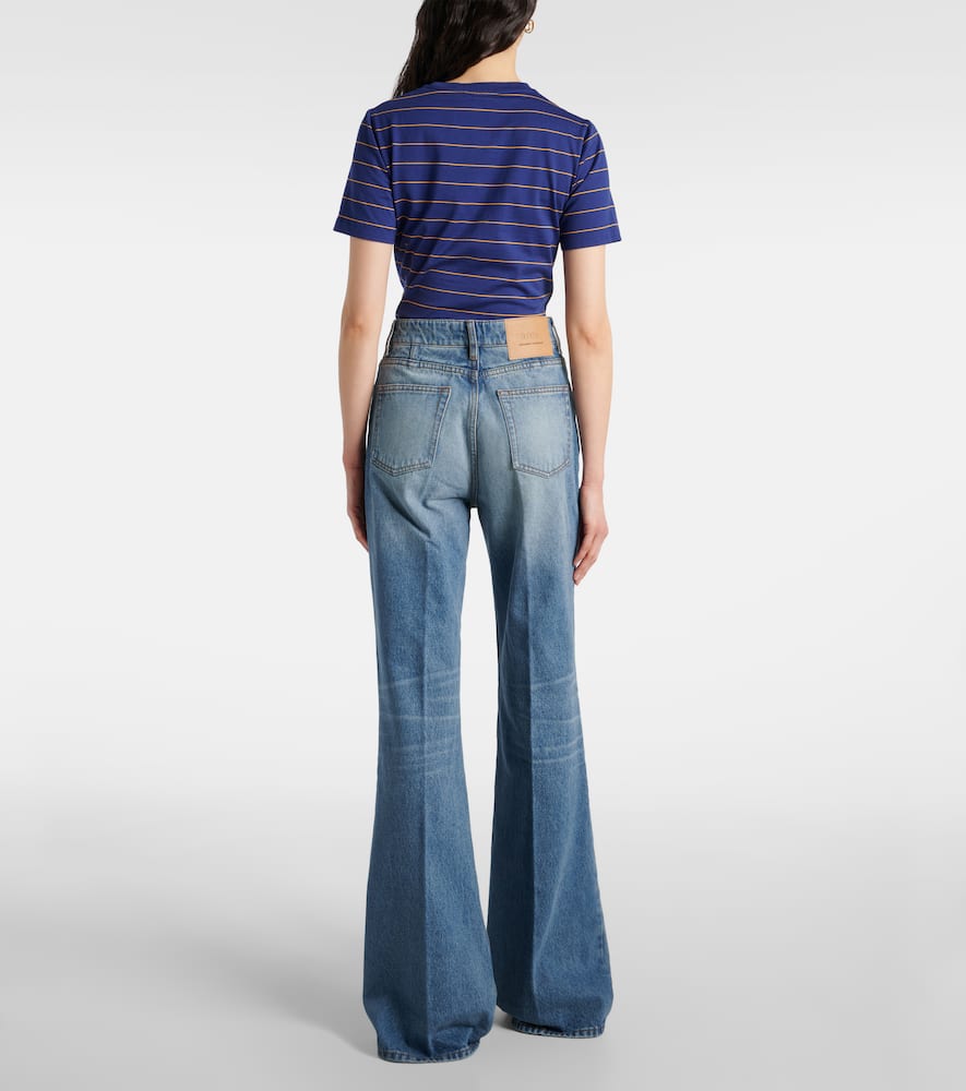 Ami Alexandre Mattiussi High-rise Flared Jeans In Blue