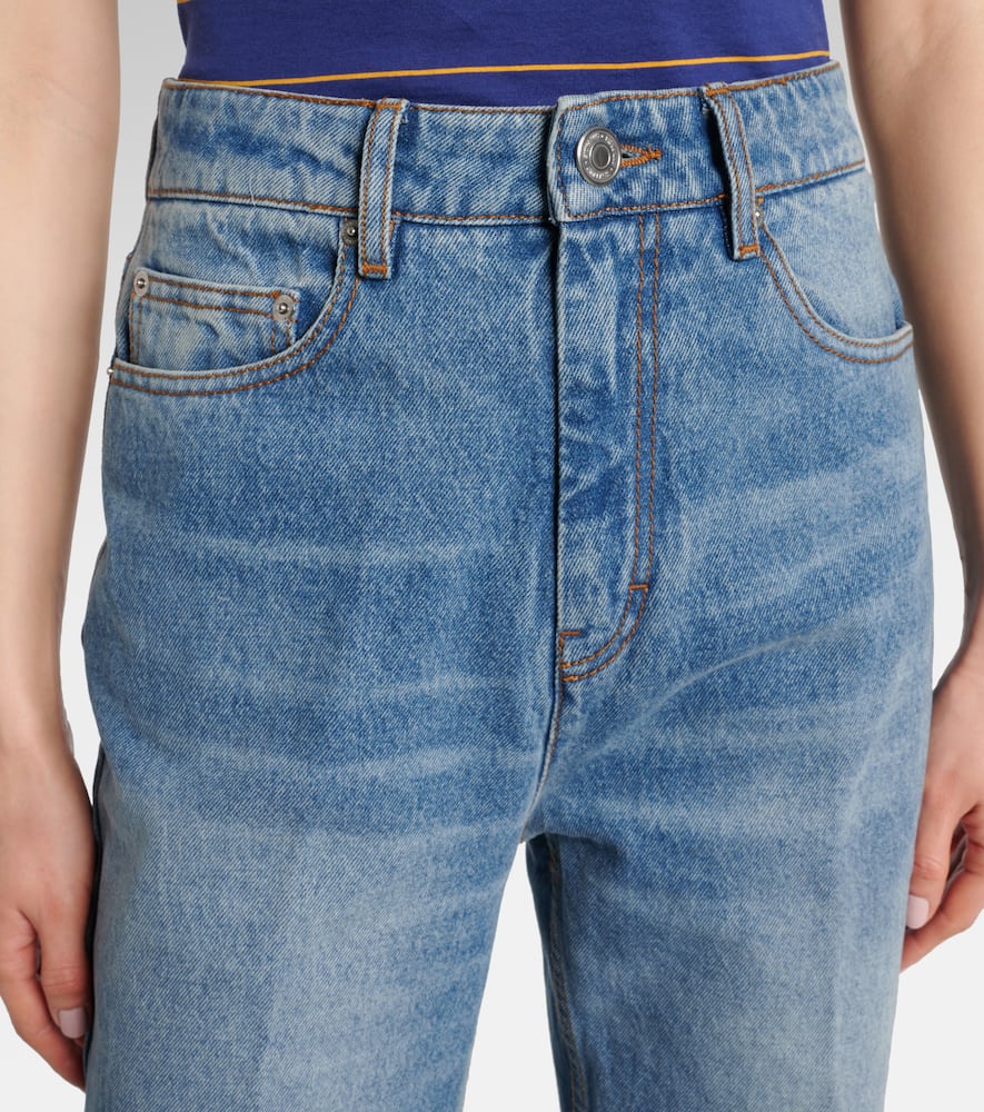 Ami Alexandre Mattiussi High-rise Flared Jeans In Blue