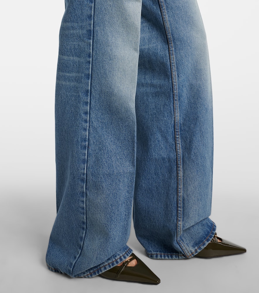 Ami Alexandre Mattiussi High-rise Flared Jeans In Blue