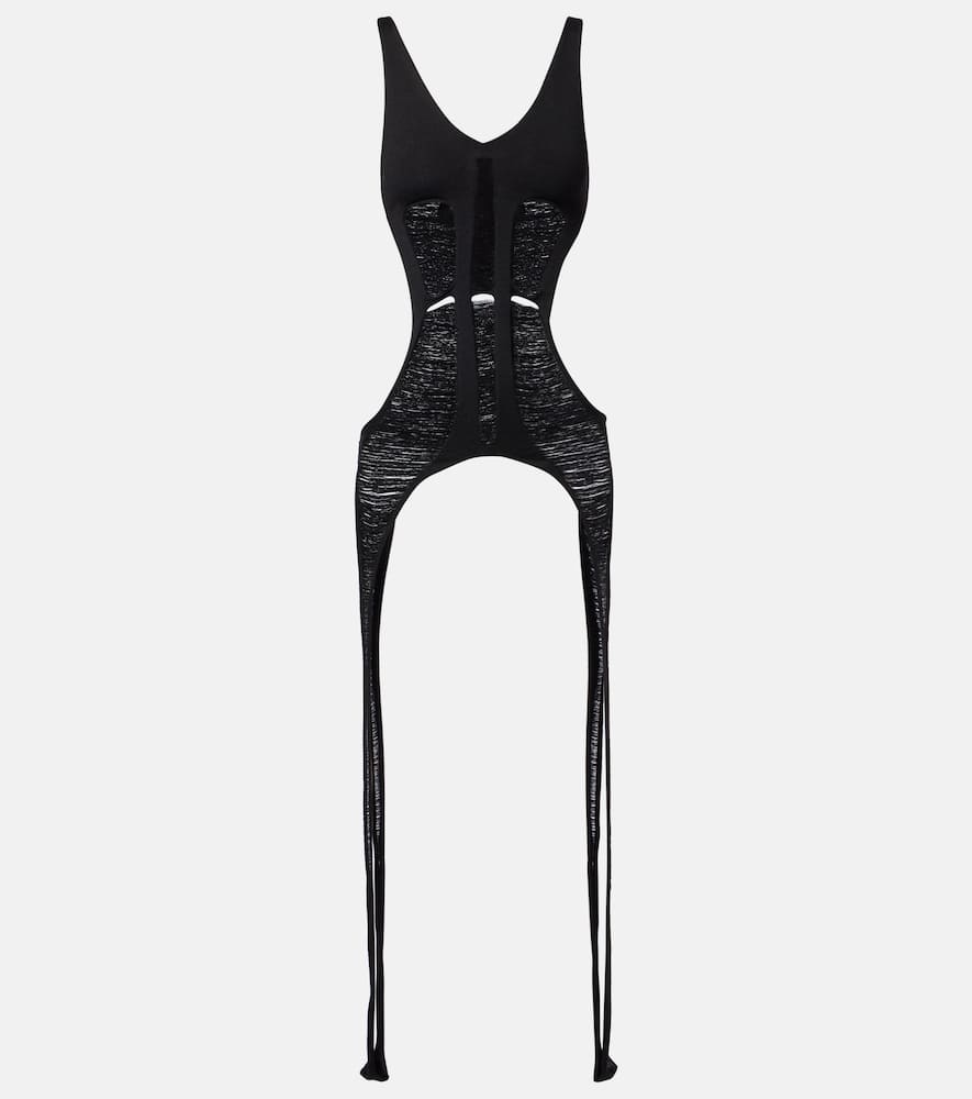 Rick Owens Knitted Wool Top In Black