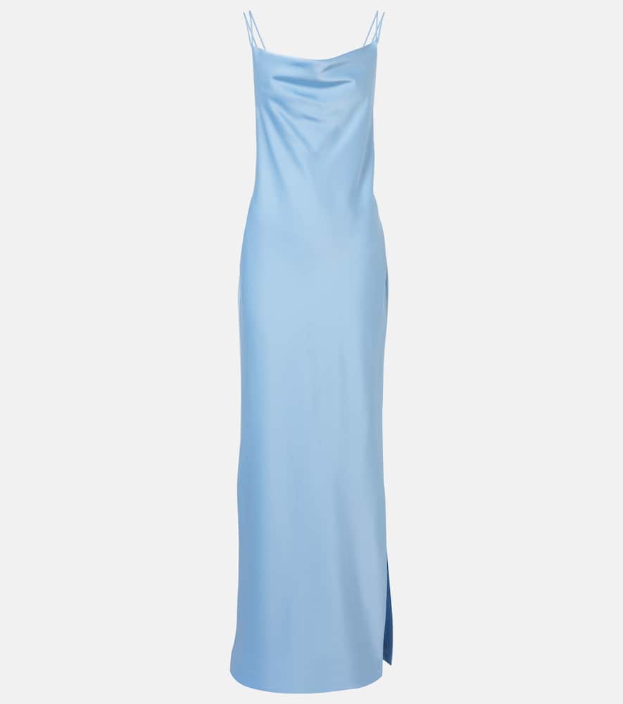 Bridal satin slip dress