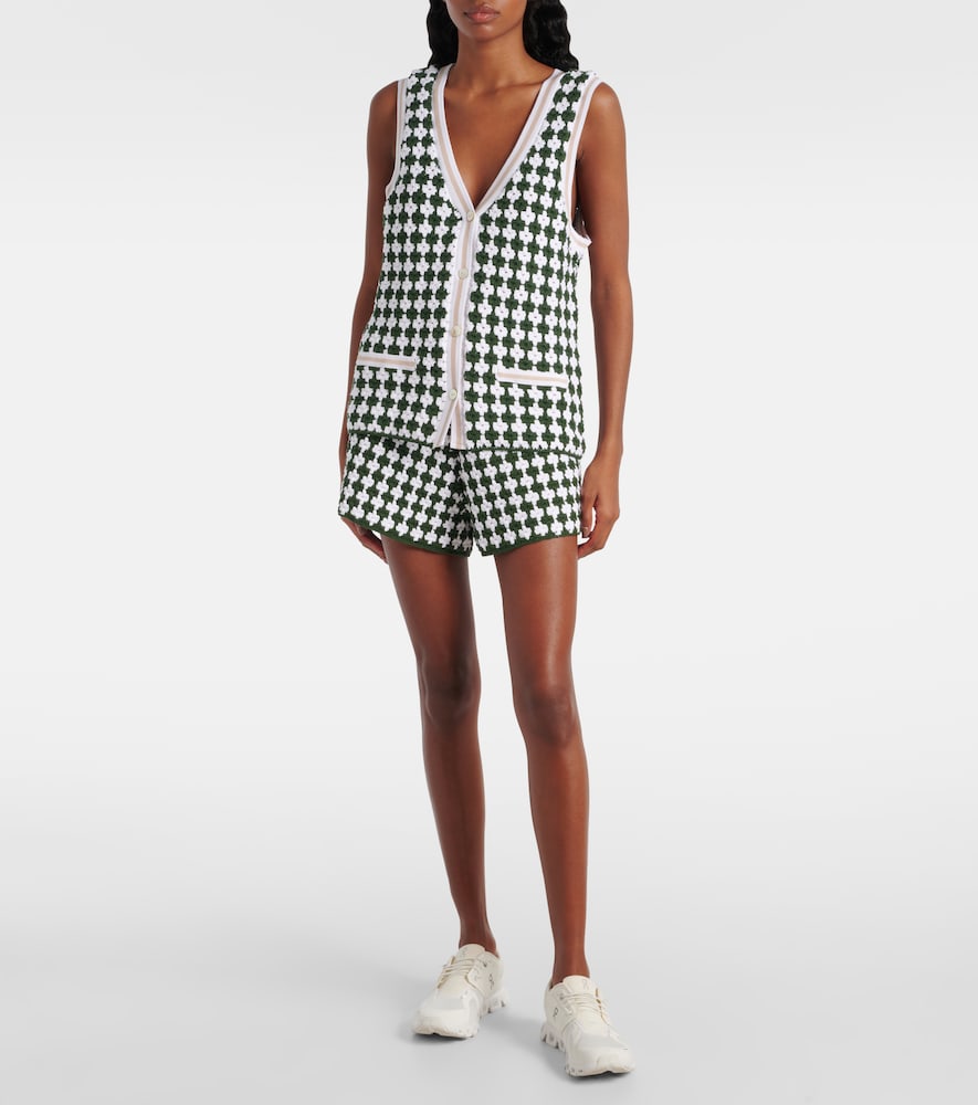 The Upside Portobello Malik crochet cotton shorts