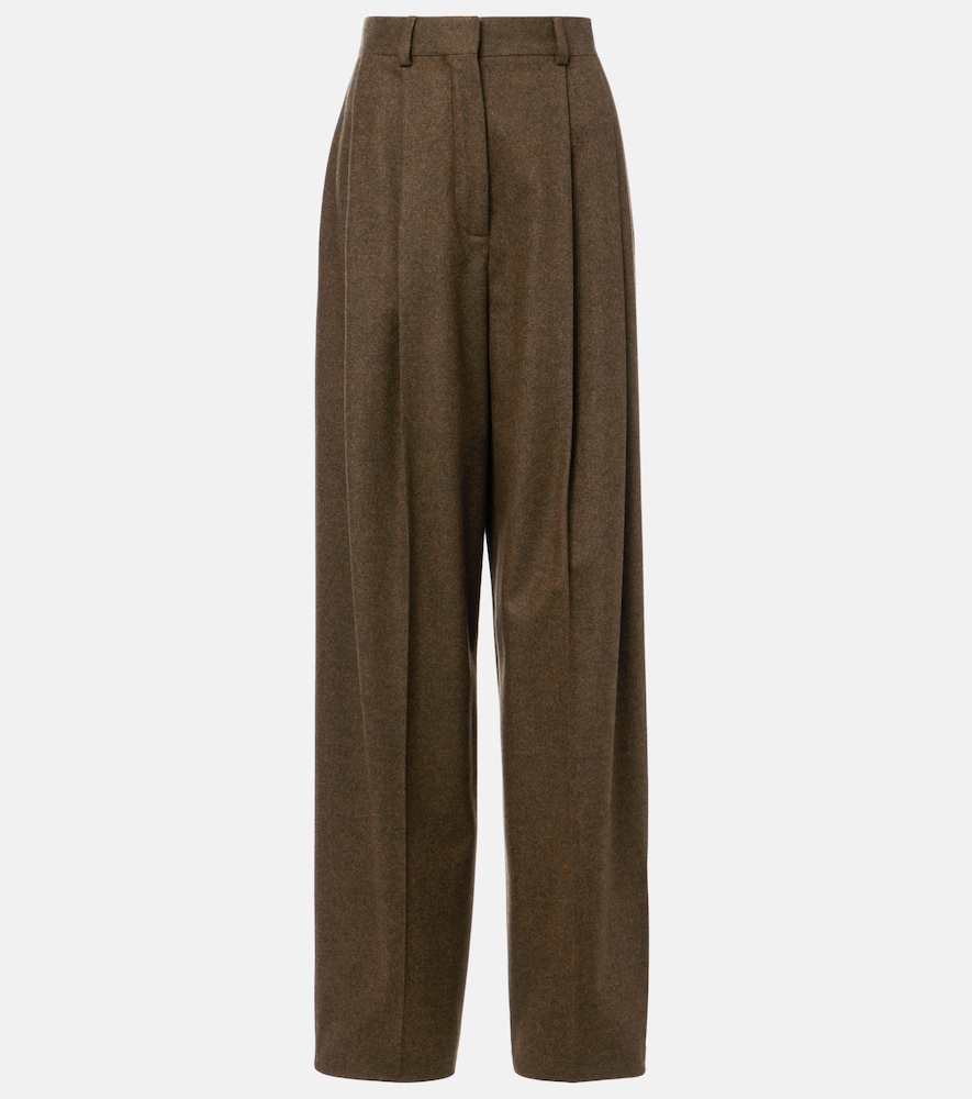 Loro Piana Pantalon ample Kurt en laine et cachemire