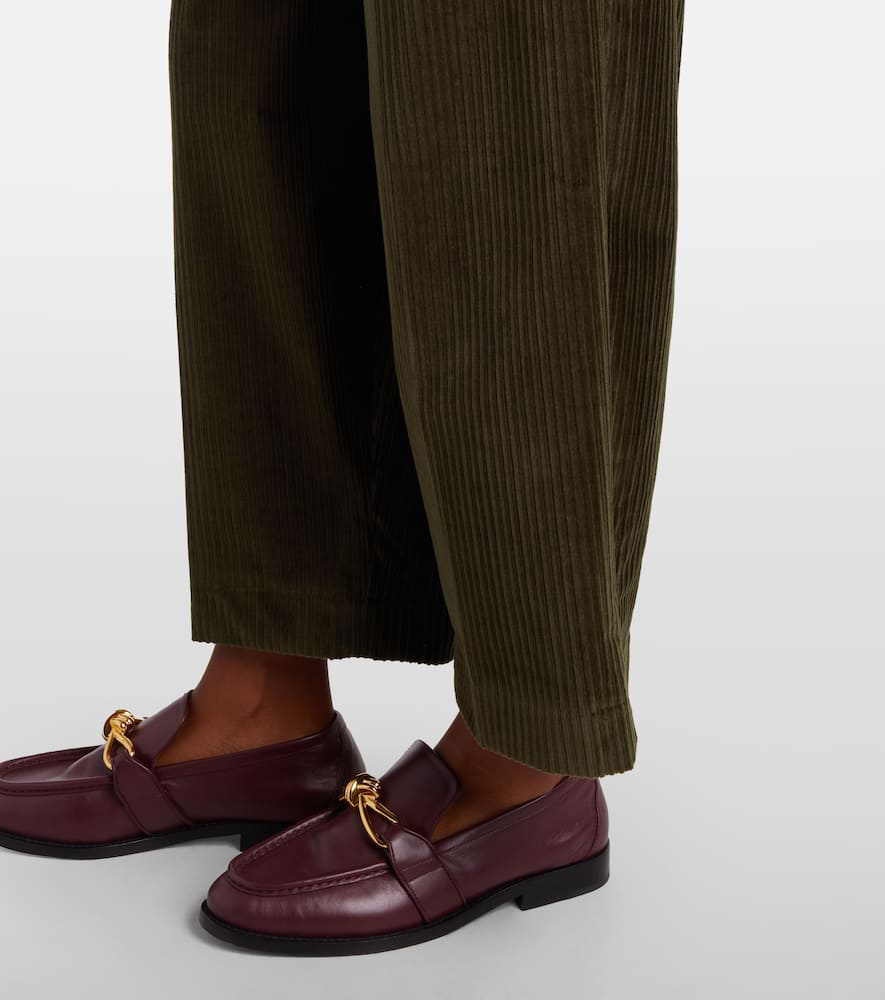 Altuzarra Dash Cotton Corduroy Barrel-leg Pants In Brown