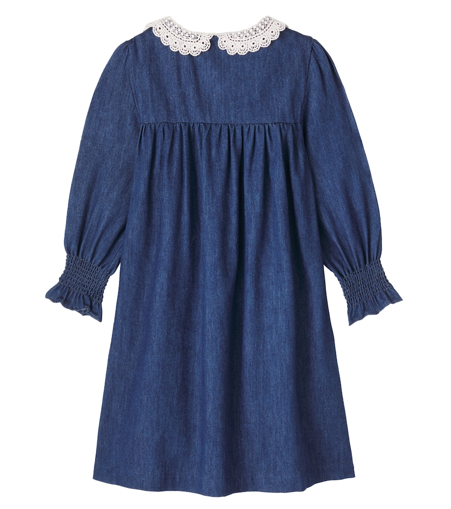  C'era Una Volta C'era Una Volta Loredana Shirred Denim Dress 