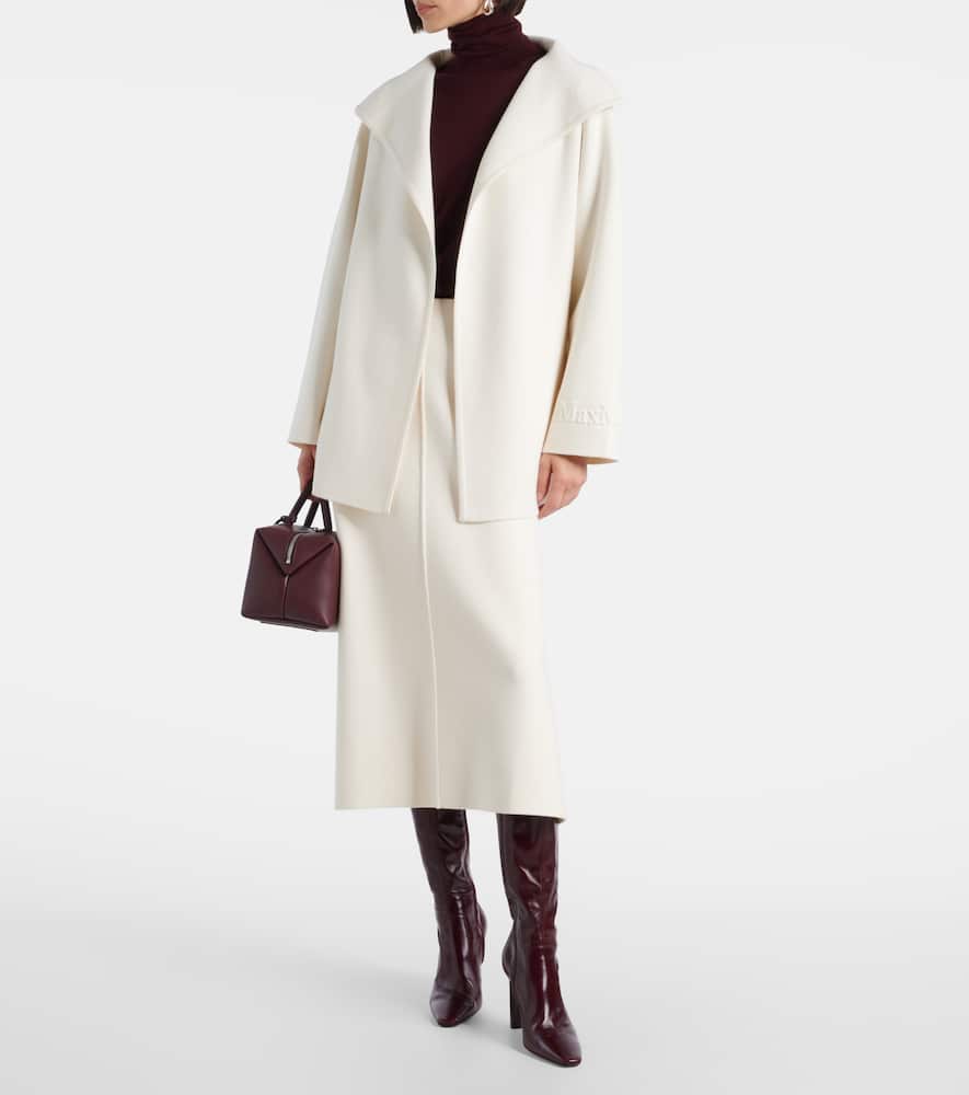 Max Mara Rea Belted Coat In Neutral