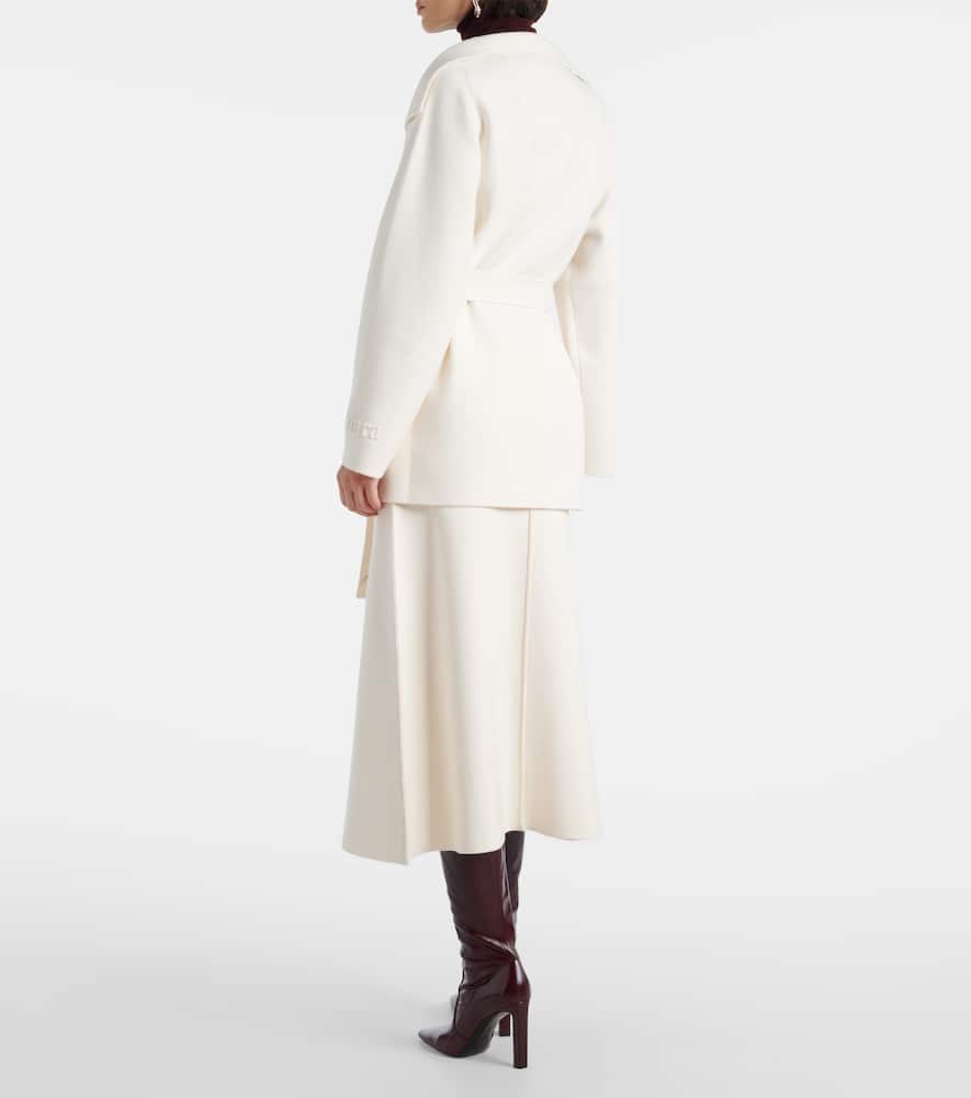 Max Mara Rea Belted Coat In Neutral