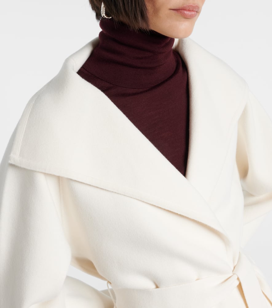 Max Mara Rea Belted Coat In Neutral