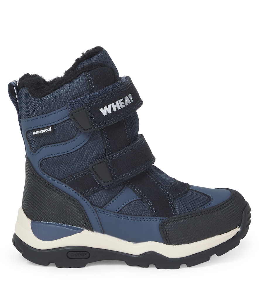  Wheat Wheat Leather-trimmed Ankle Boots 
