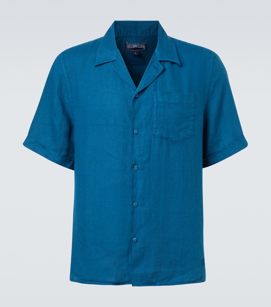 Vilebrequin Charli Linen Bowling Shirt
