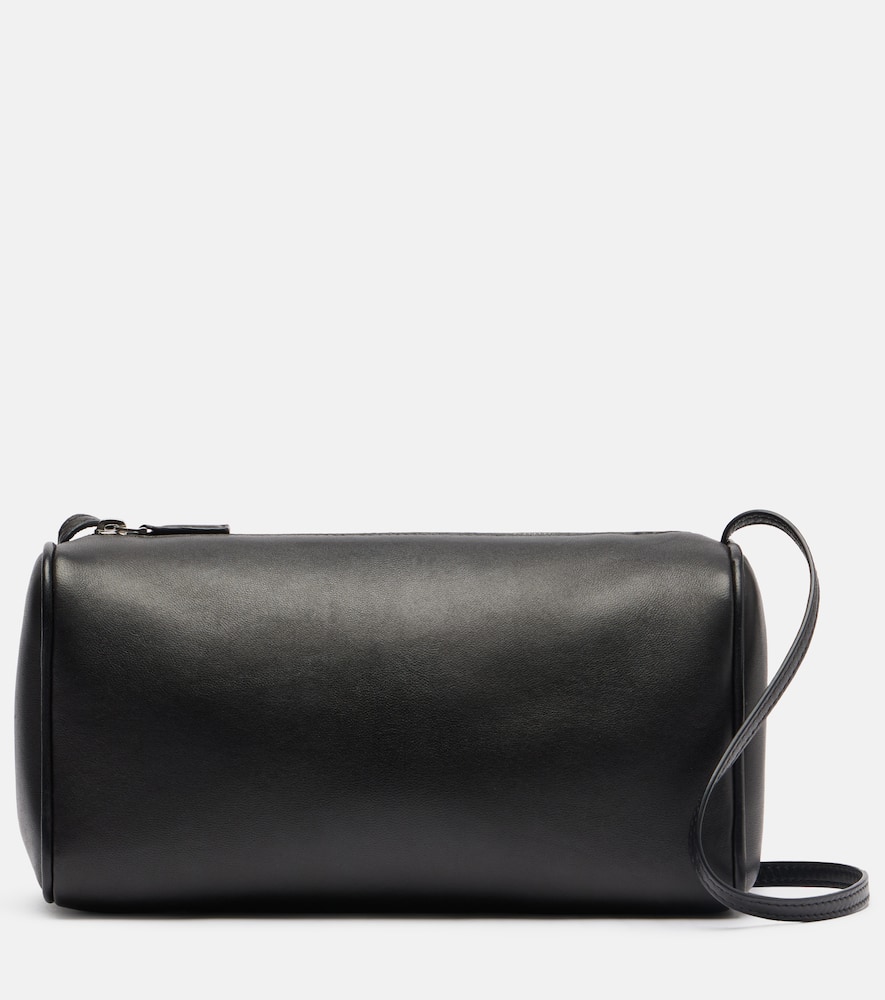 The Row '90s Leather Shoulder Bag In Black