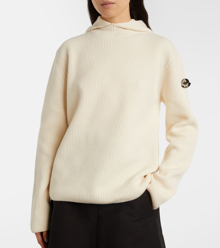 Moncler Genius X Jil Sander Virgin Wool Sweater In White