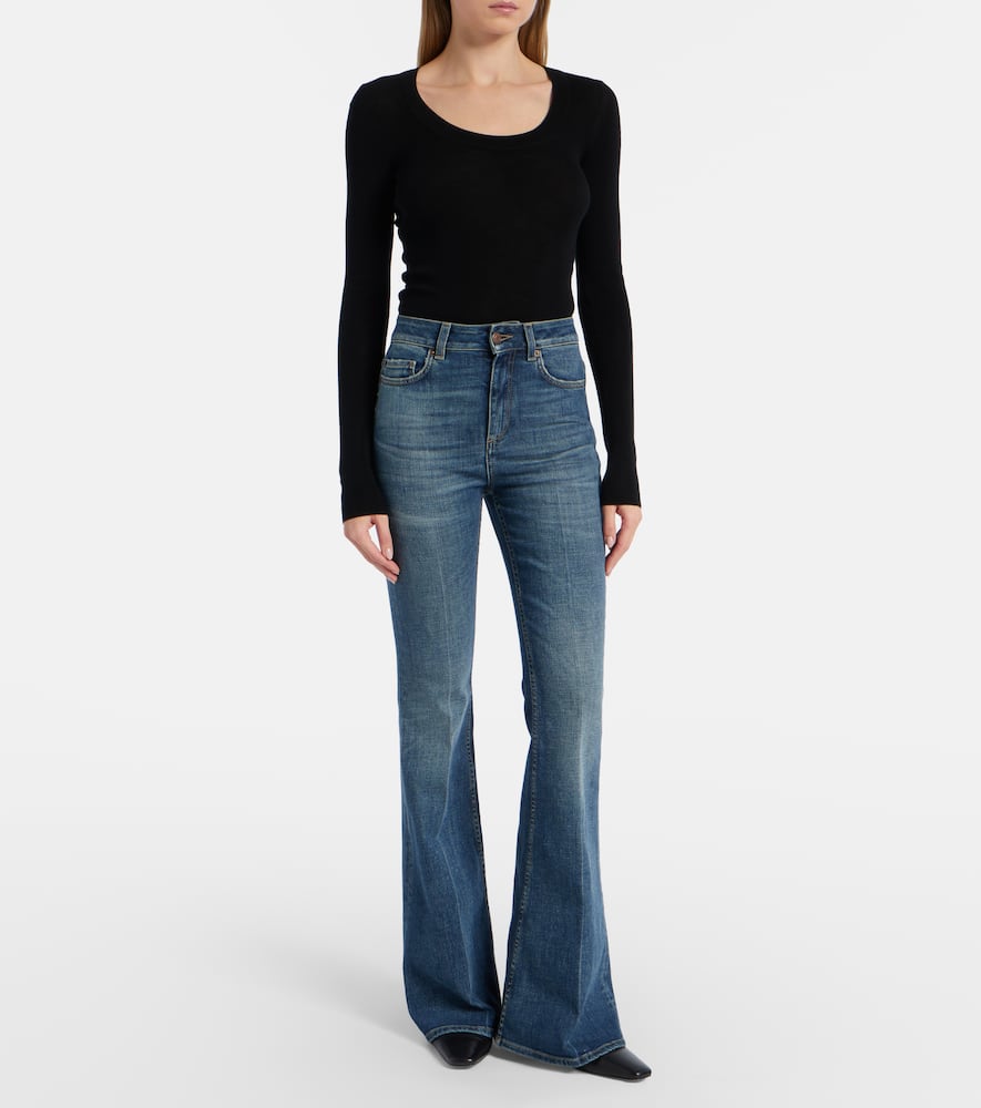 Dorothee Schumacher Blue Jeans Baby Flared Jeans In Blue