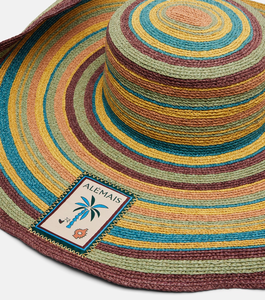  Alemais Alã©mais Dusk Striped Raffia Sun Hat 