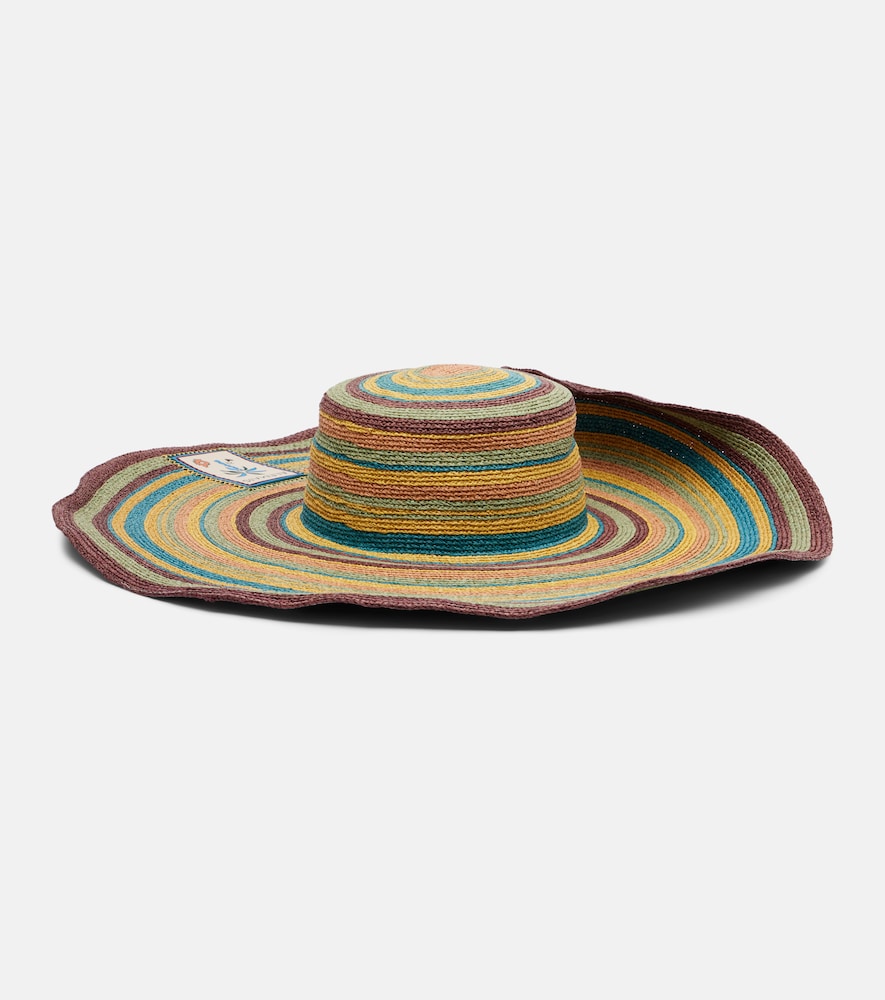  Alemais Alã©mais Dusk Striped Raffia Sun Hat 