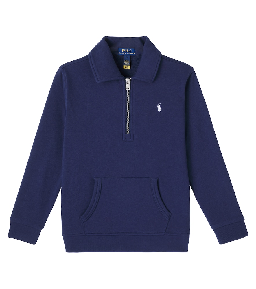 Polo Ralph Lauren Kids Blue Cotton-Blend Polo Sweater Y Size 8-9