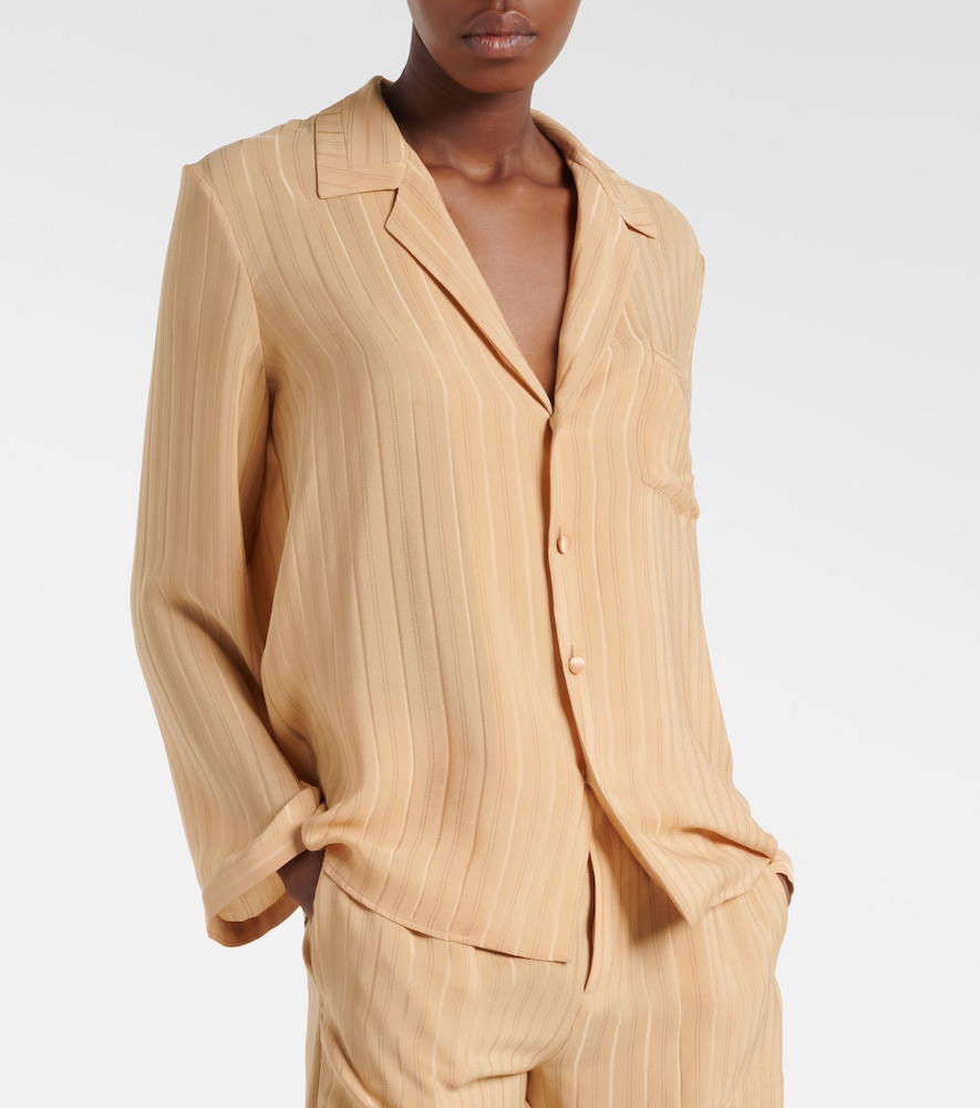 Striped Silk Shirt