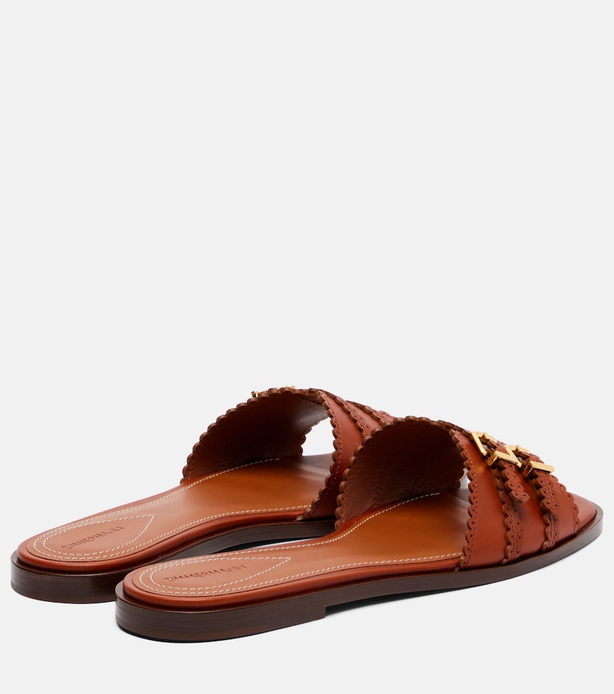  Zimmermann Zimmermann Pantoletten Goldie Aus Leder 