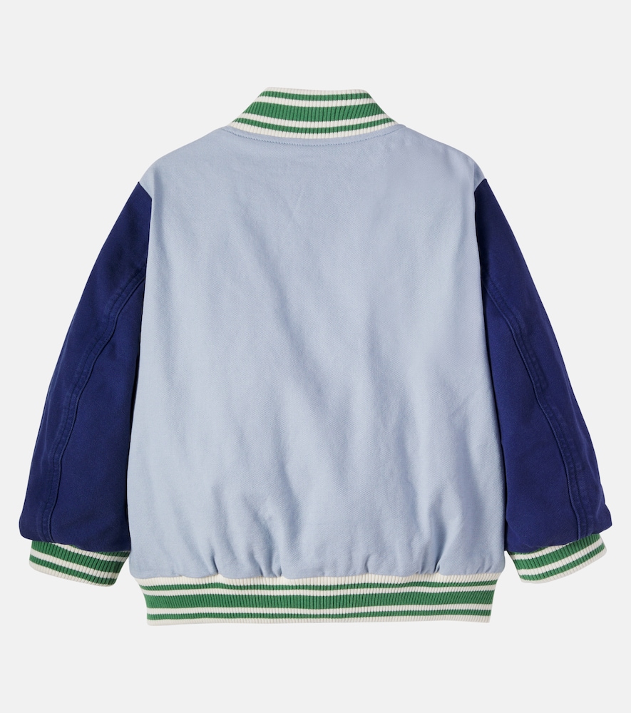  Stella Mccartney Kids Stella Mccartney Kids Collegejacke Aus Baumwoll-canvas 