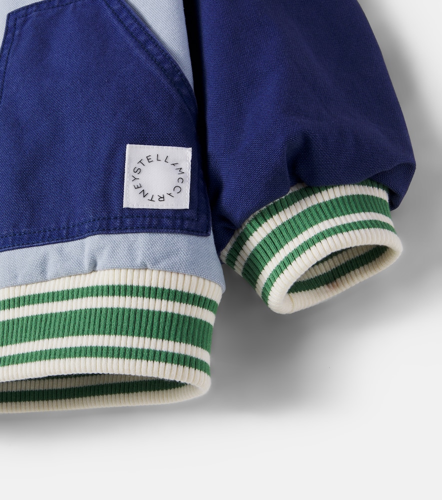  Stella Mccartney Kids Stella Mccartney Kids Collegejacke Aus Baumwoll-canvas 