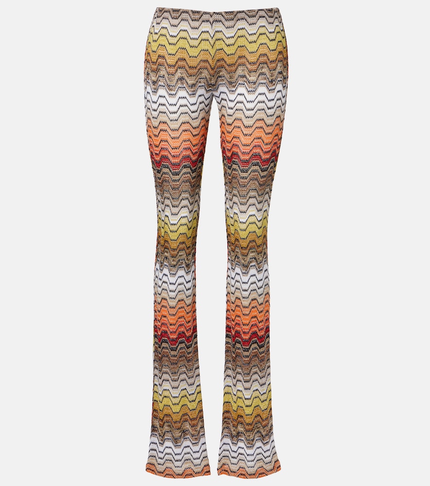 Pantaloni slim Wave con lamÃ©