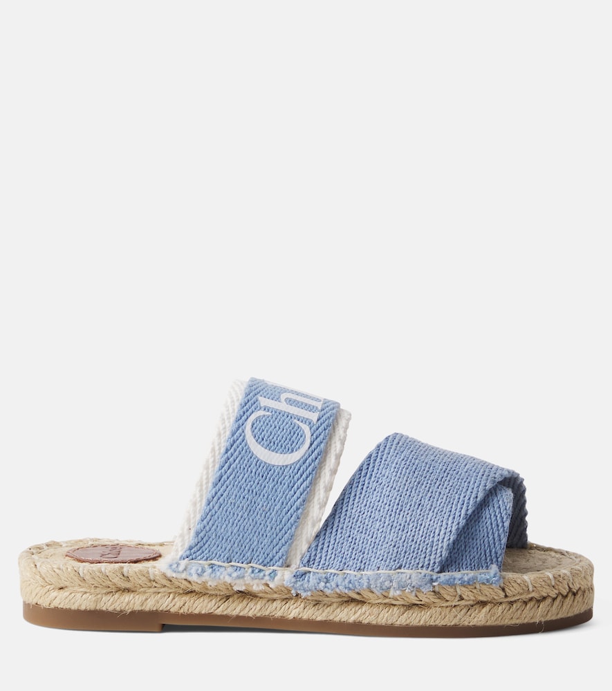  Chloe Kids Chloã© Kids Logo Espadrille Sandals 