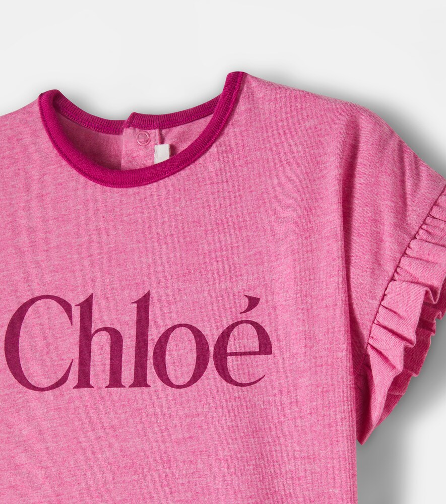  Chloe Kids Chloé Kids Baby Kleid Aus Baumwolle 