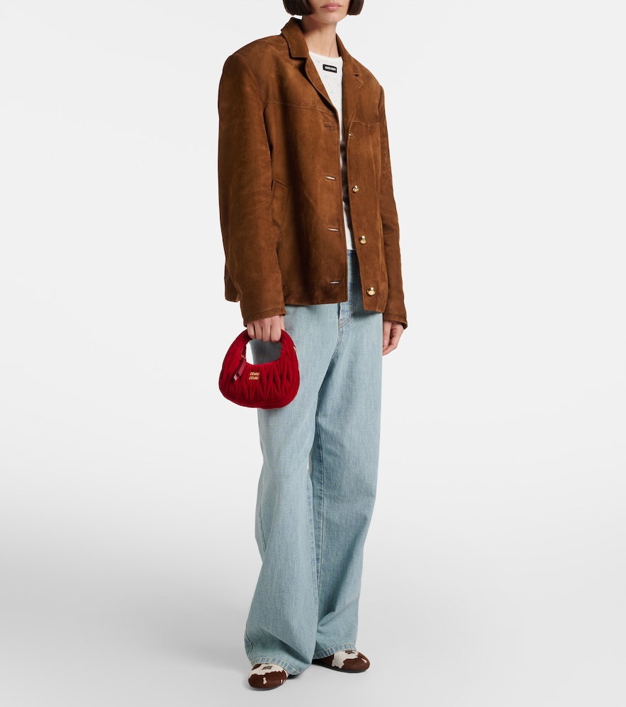  Miu Miu Miu Miu Jacke Aus Veloursleder 