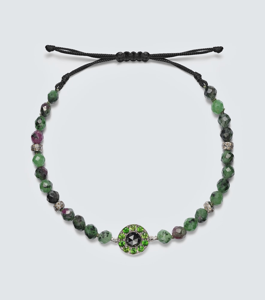 Ileana Makri Orbit 9kt white gold and sterling silver with gemstones