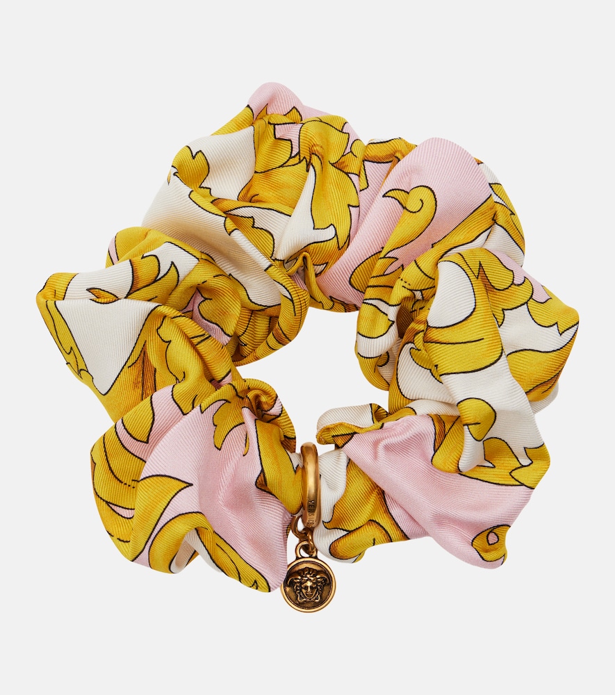 Versace Medusa printed silk scrunchie | Thumbnail 4
