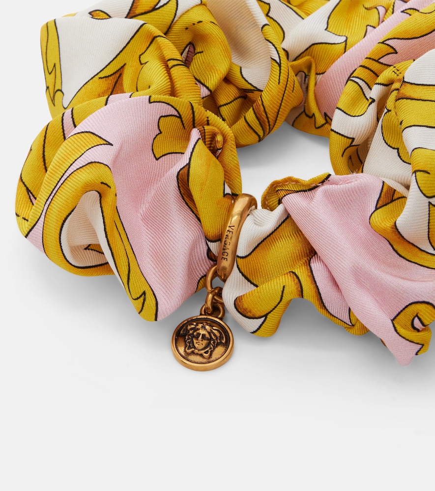  Versace Versace Medusa Printed Silk Scrunchie 
