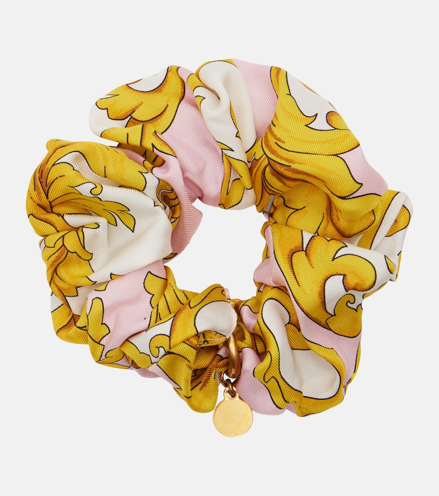  Versace Versace Medusa Printed Silk Scrunchie 