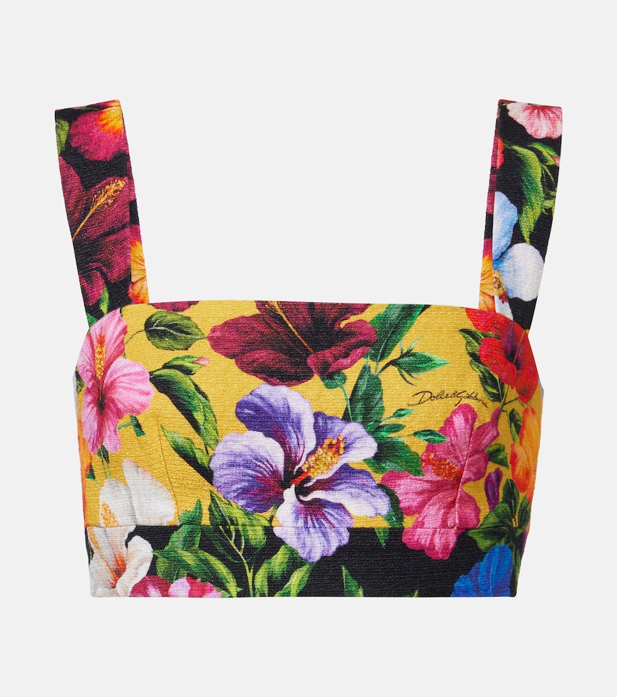 Dolce & Gabbana Floral crop top