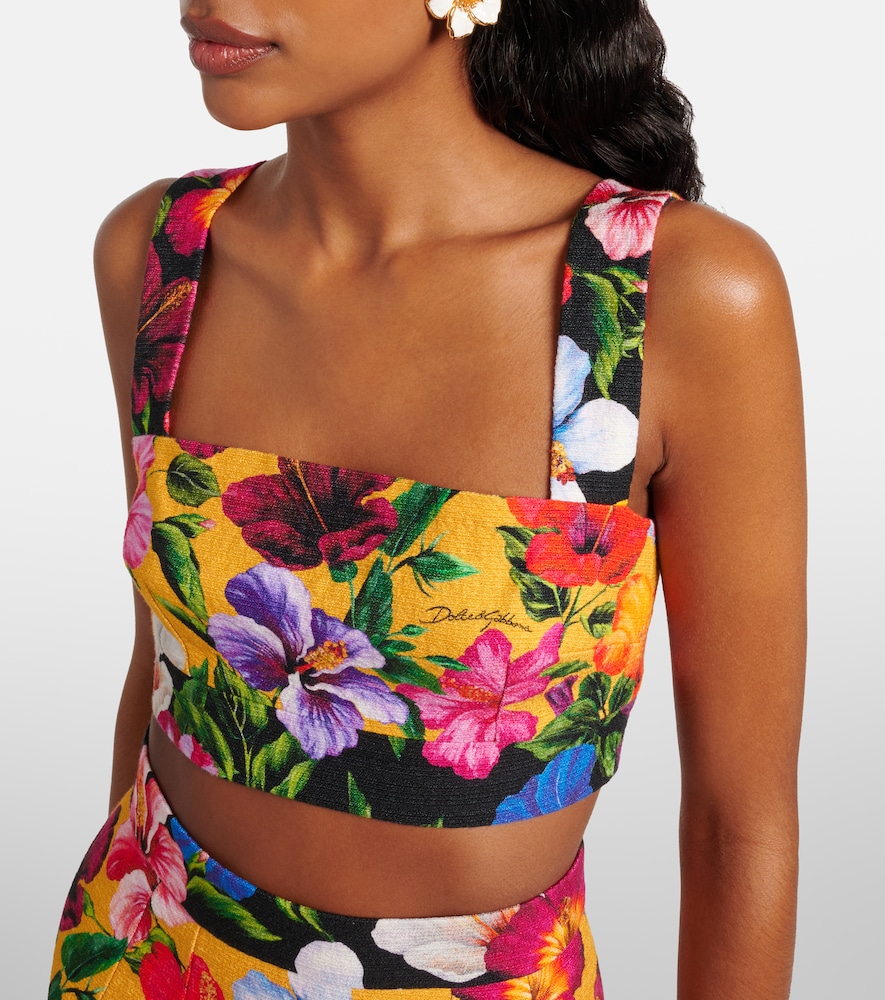Dolce&Gabbana Floral Crop Top