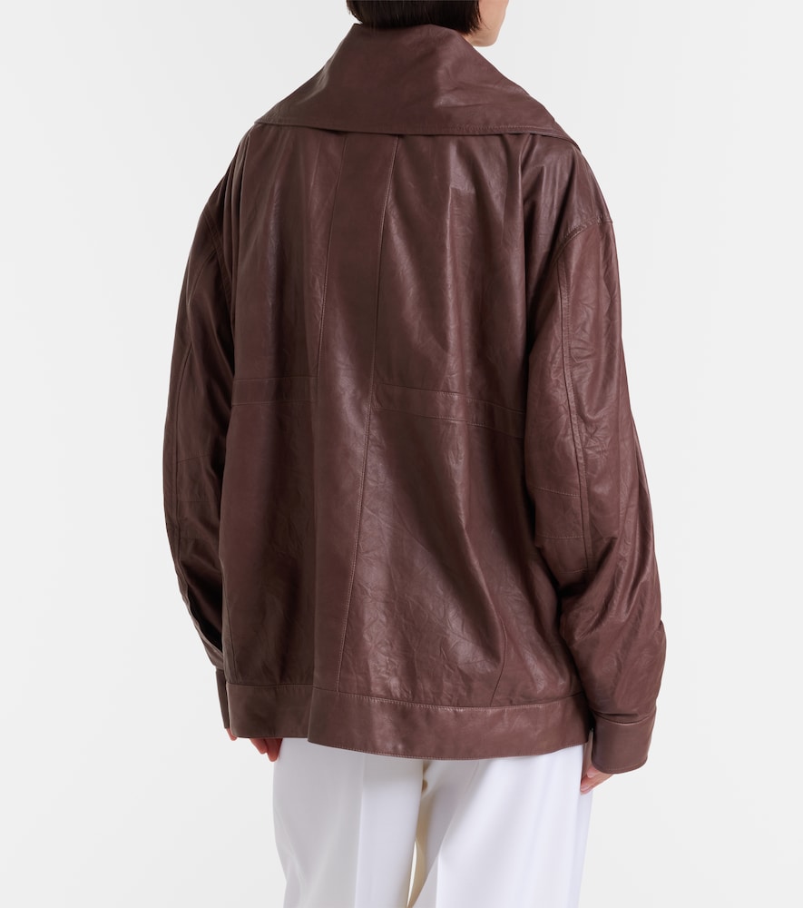  Calvin Klein Collection Calvin Klein Collection Isa Leather Jacket 