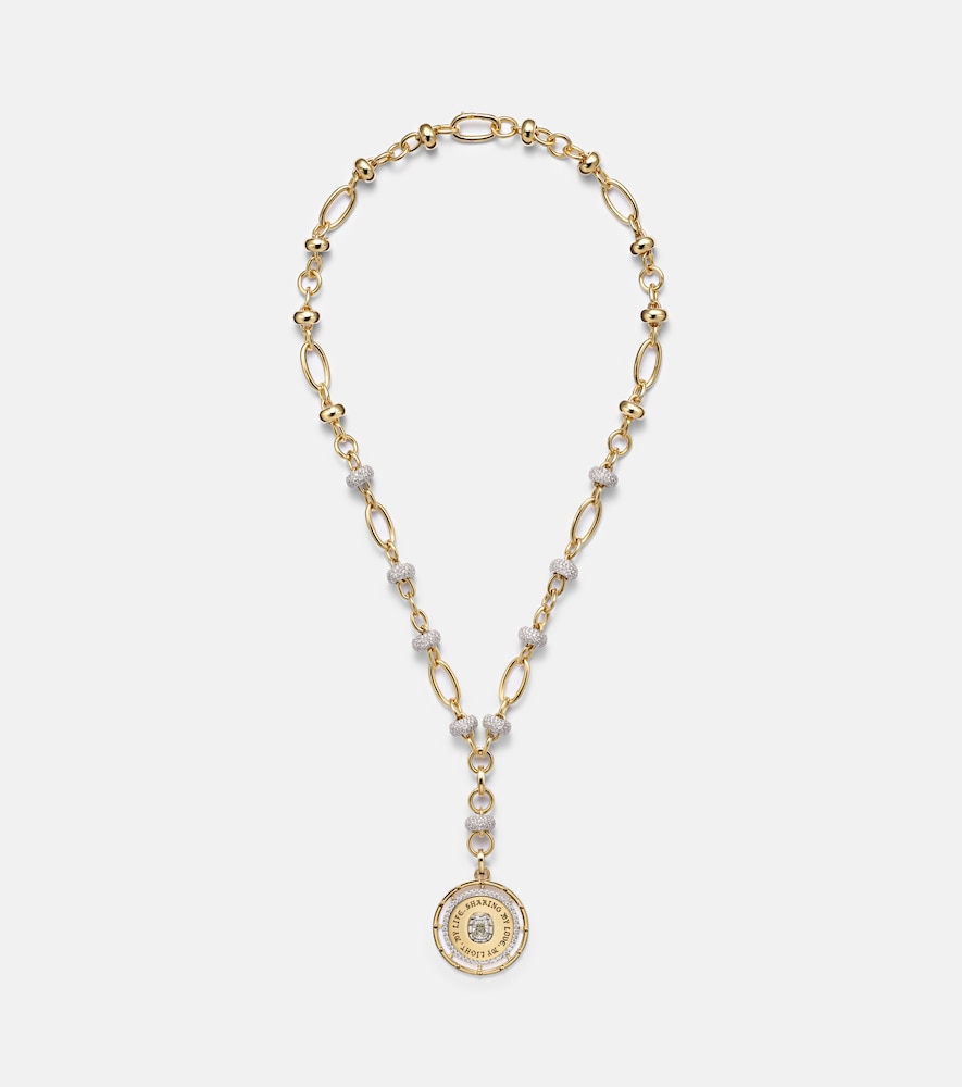 Halskette Lovestrunk Commitment aus 18kt Gelbgold mit Diamanten