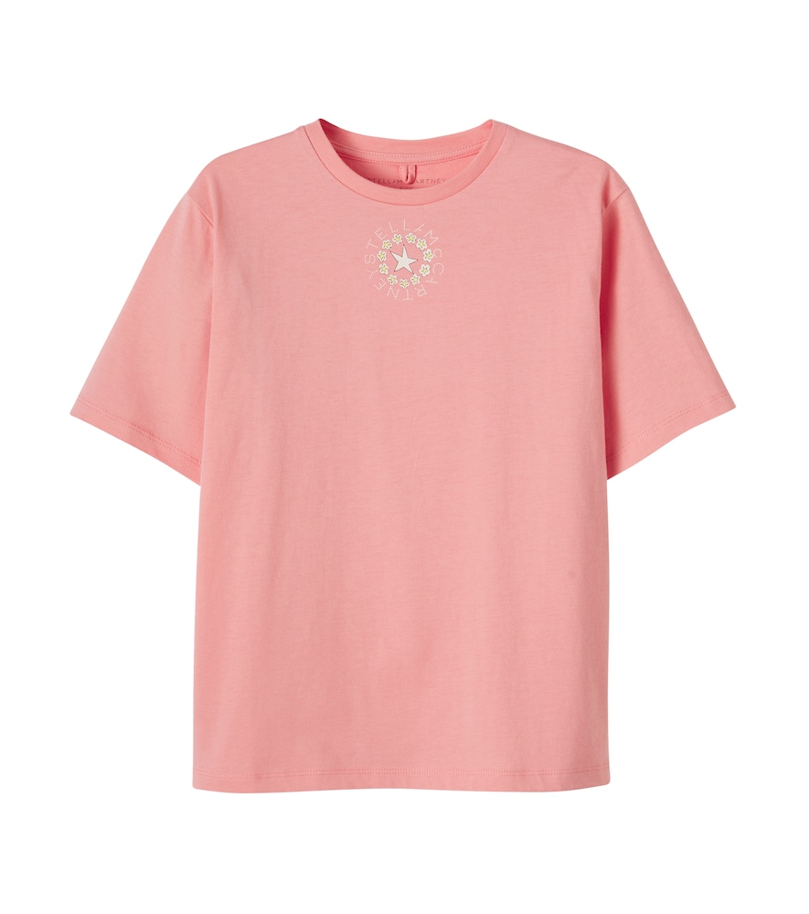 T-shirt in jersey di cotone con stampa