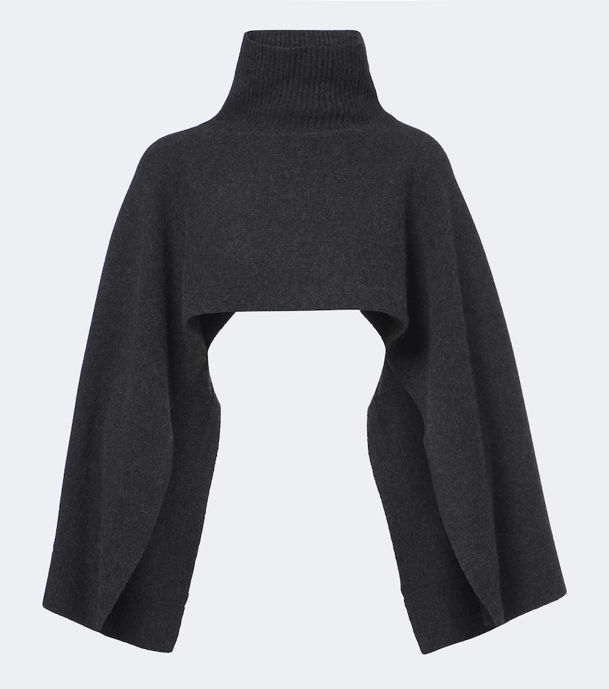 Poncho Marina aus Wolle und Kaschmir