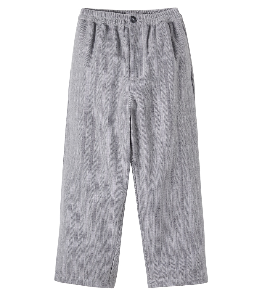 Pantaloni Cliff in cotone a spina di pesce