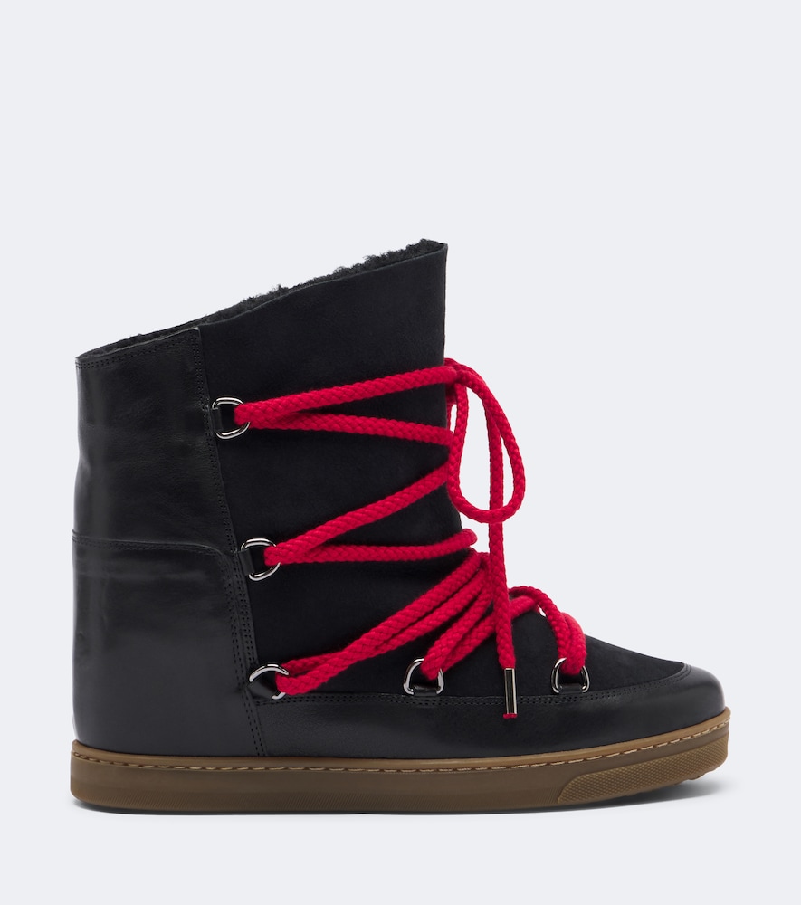 Nowles Leather And Suede Snow Boots