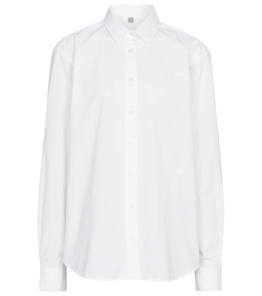 TOTÊME COTTON POPLIN SHIRT,P00548766