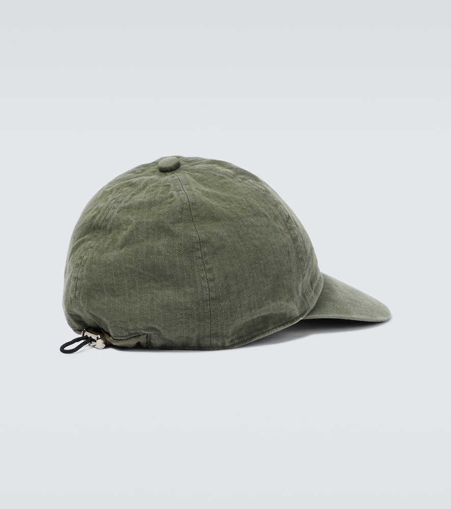 Sacai Baseballcap Aus Baumwolle In Khaki