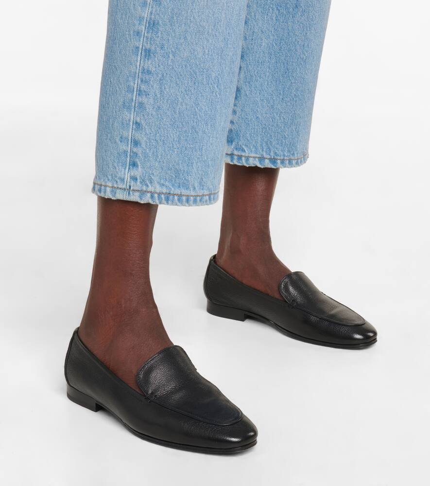 Shop The Row Adam Leather Loafers In Black