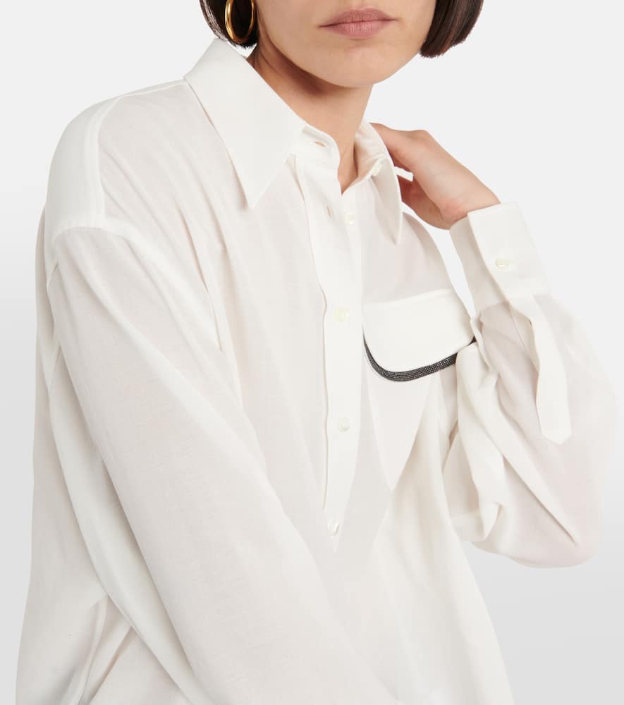 Brunello Cucinelli Cotton Shirt In White