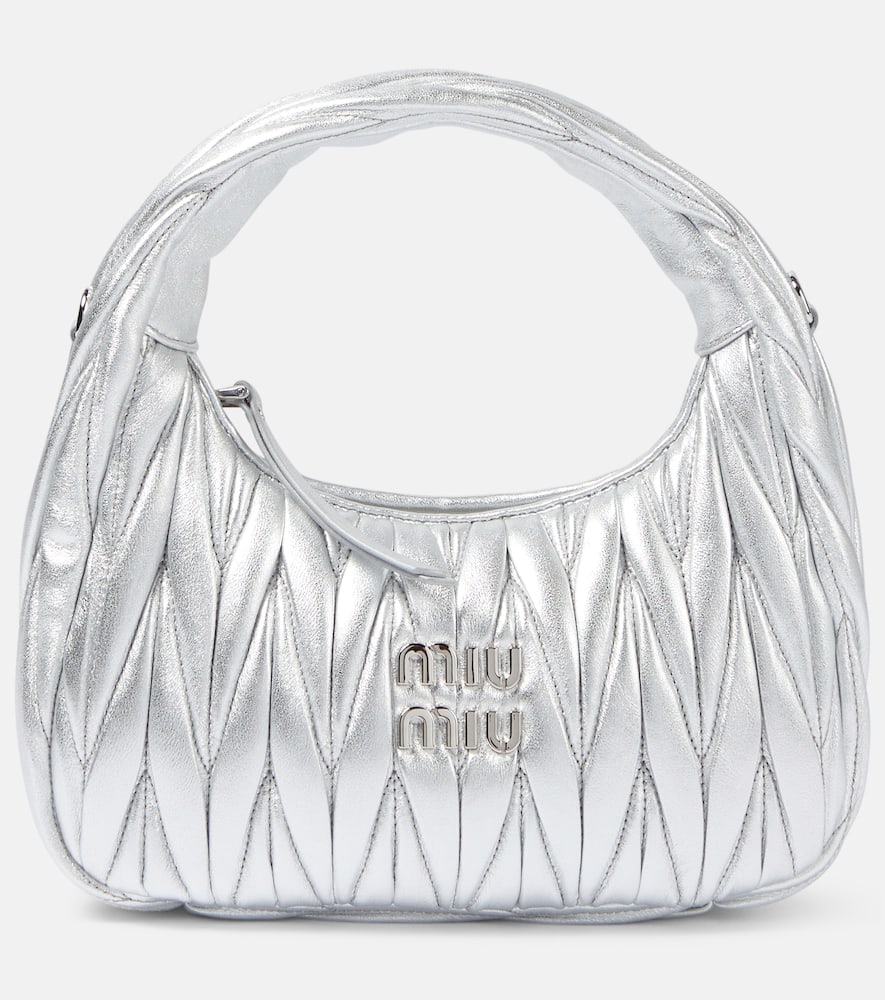 Wander Small matelassé leather shoulder bag