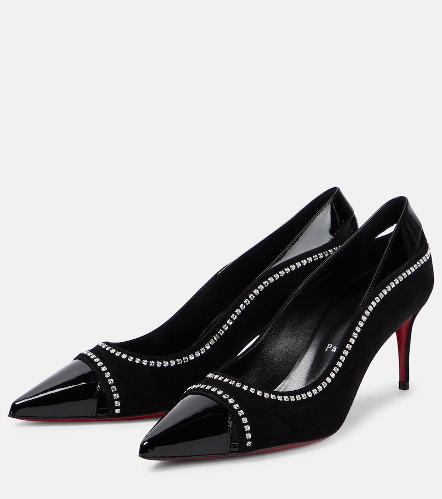  Christian Louboutin Christian Louboutin Duvette Strass 70 Patent Leather Pumps 