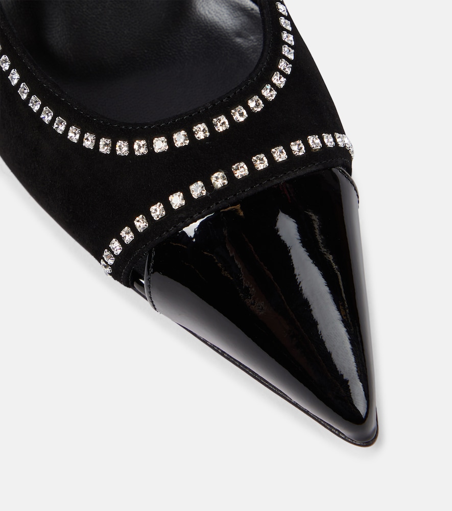  Christian Louboutin Christian Louboutin Duvette Strass 70 Patent Leather Pumps 
