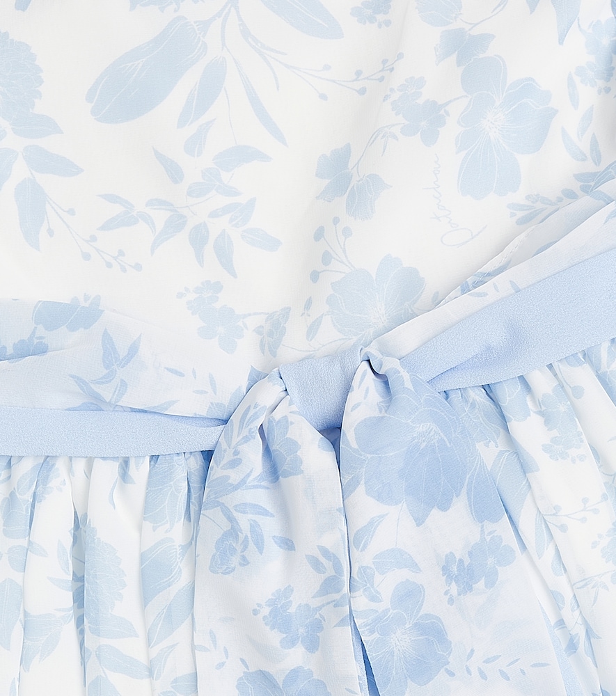  Patachou Patachou Bow-detail Floral Chiffon Dress 
